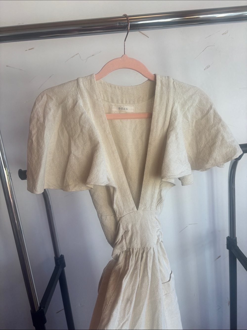 Doen Cream Ruffled Maxi Dress - Picture 8 of 9